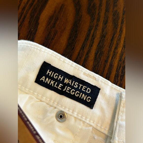 Aeropostale high waisted ankle jegging size 8 white denim NWT - Picture 5 of 16